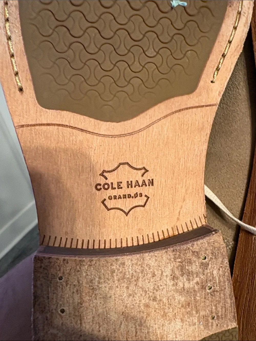 Cole Haan Men's Suede Lace-Up Dress Shoes in Tan